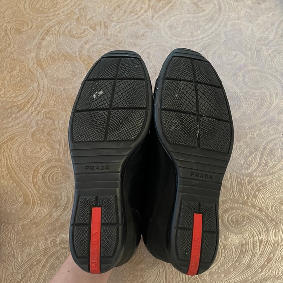 Prada Milano Wedge lace up Sneakers, Black - Picture 10 of 12